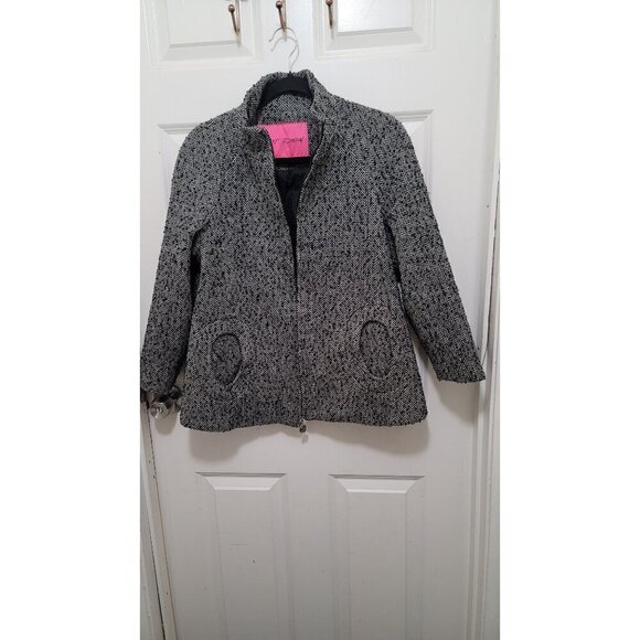 Betsey Johnson Womens Jacket With Rose Zipper Pull - Size XS/TP - Picture 7 of 12